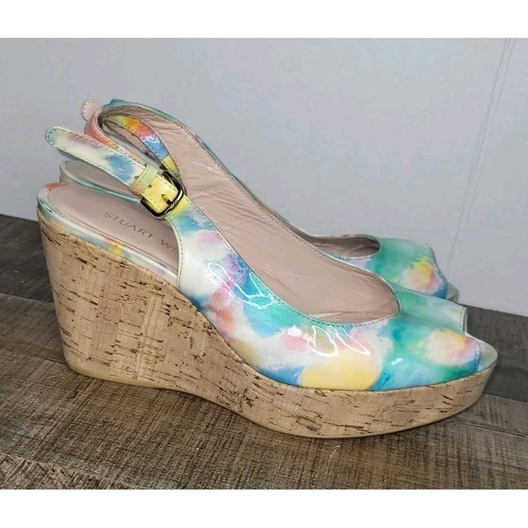 Stuart Weitzman Shoes - Stuart Weitzman Jean Lake Patent wedge TW3191 Size 9M